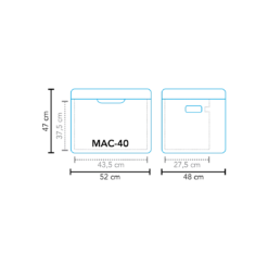 Mestic MAC-40 3 Way Camping Fridge -Outweli Camping Shop 100 1503620