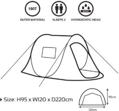 Milestone 2 Person Festival Pop Up Tent -Outweli Camping Shop 61eUZw IM4L. AC SL1181