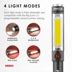Nebo Big Larry™ 2 -Outweli Camping Shop 6737 Gray Light Modes 01 1800x1800 2b8ef0b3 67c6 4410 a95b 5c620f8cd83f