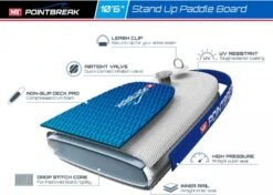 M.Y 10ft 6in Paddle Board Package - Blue -Outweli Camping Shop 808 2850