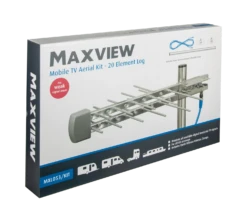 Maxview Mobile TV Aerial Kit – 20 Element Log -Outweli Camping Shop Hero MXL053 PACKAGING Image