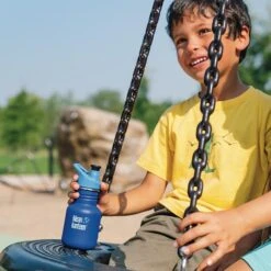 Klean Kanteen Kid Classic Sport Bottle 355ml - Surfs Up -Outweli Camping Shop K12CPPS SU boy bottle playground tire lifestyle