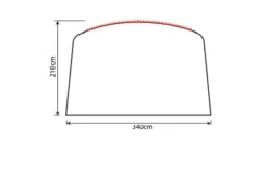 Outdoor Revolution Airedale 5.0s Sun Canopy -Outweli Camping Shop airedale 5s sun canopy drawing 3