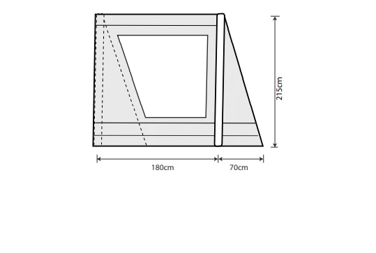 Outdoor Revolution Airedale 6S /6SE Front Porch Extension 6 Outdoor Revolution Airedale 6S /6SE Front Porch Extension - Image 4