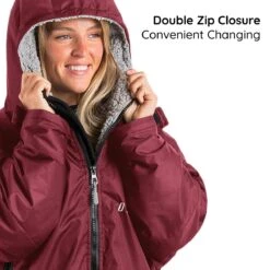Osprey Unisex Changing Robe Maroon -Outweli Camping Shop callout 2 10