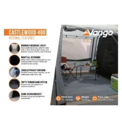 Vango Castlewood 400 Tent Package -Outweli Camping Shop castlewood 400 package 3