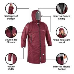 Osprey Unisex Changing Robe Maroon -Outweli Camping Shop feature image 3 1