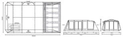 Outdoor Revolution O Zone 6.0XTR Safari Air Tent -Outweli Camping Shop floorplan 2 11
