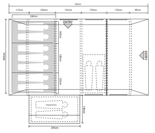 Outdoor Revolution Camp Star 700 SE Air Tent 15 Outdoor Revolution Camp Star 700 SE Air Tent - Image 13