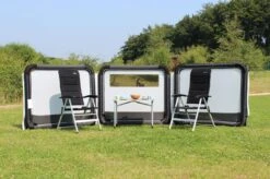 Outdoor Revolution Oxygen 3 Panel Windbreak -Outweli Camping Shop oxygen 3 windbreak hero 1