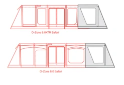 Outdoor Revolution O-zone Safari Front Porch Extension -Outweli Camping Shop safari extension floorplans 2